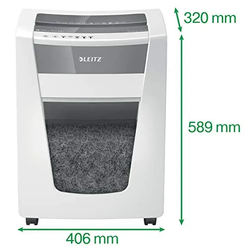 Leitz IQ Office Pro 80042000 distruggidocumenti bianco microtaglio P5+