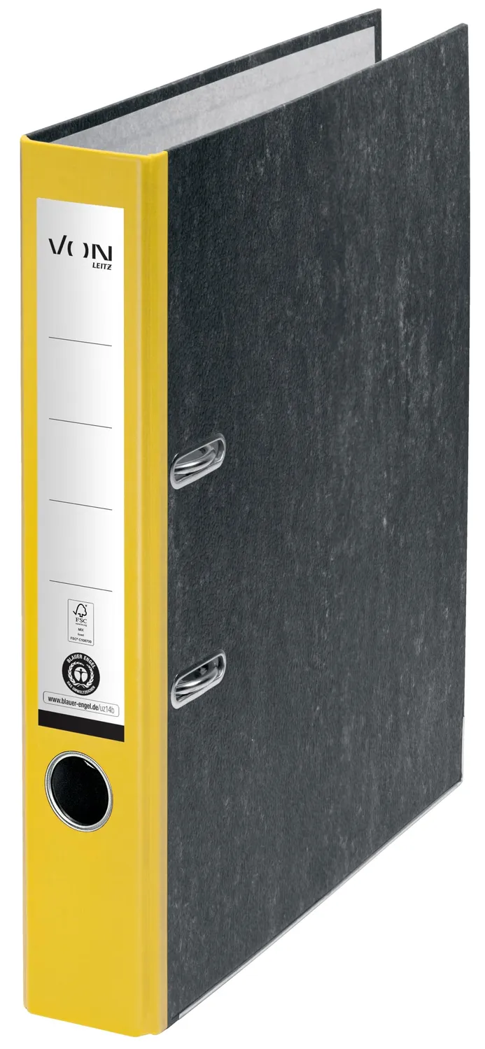 Leitz 10530095 raccoglitore 2 anelli nero 10 pezzi riciclato