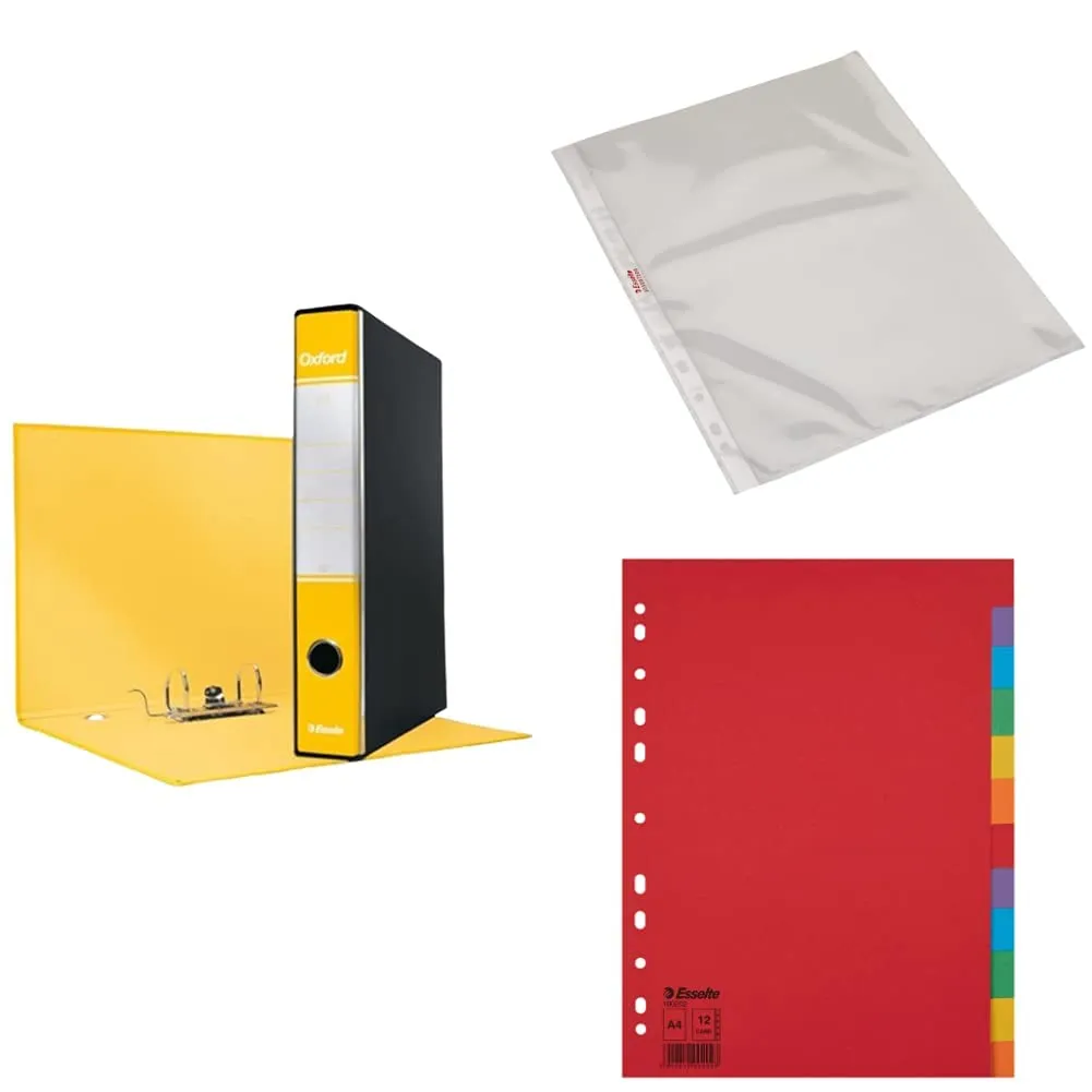Oxford G83 registratori a leva arancione 6 pz dorso 8 cm