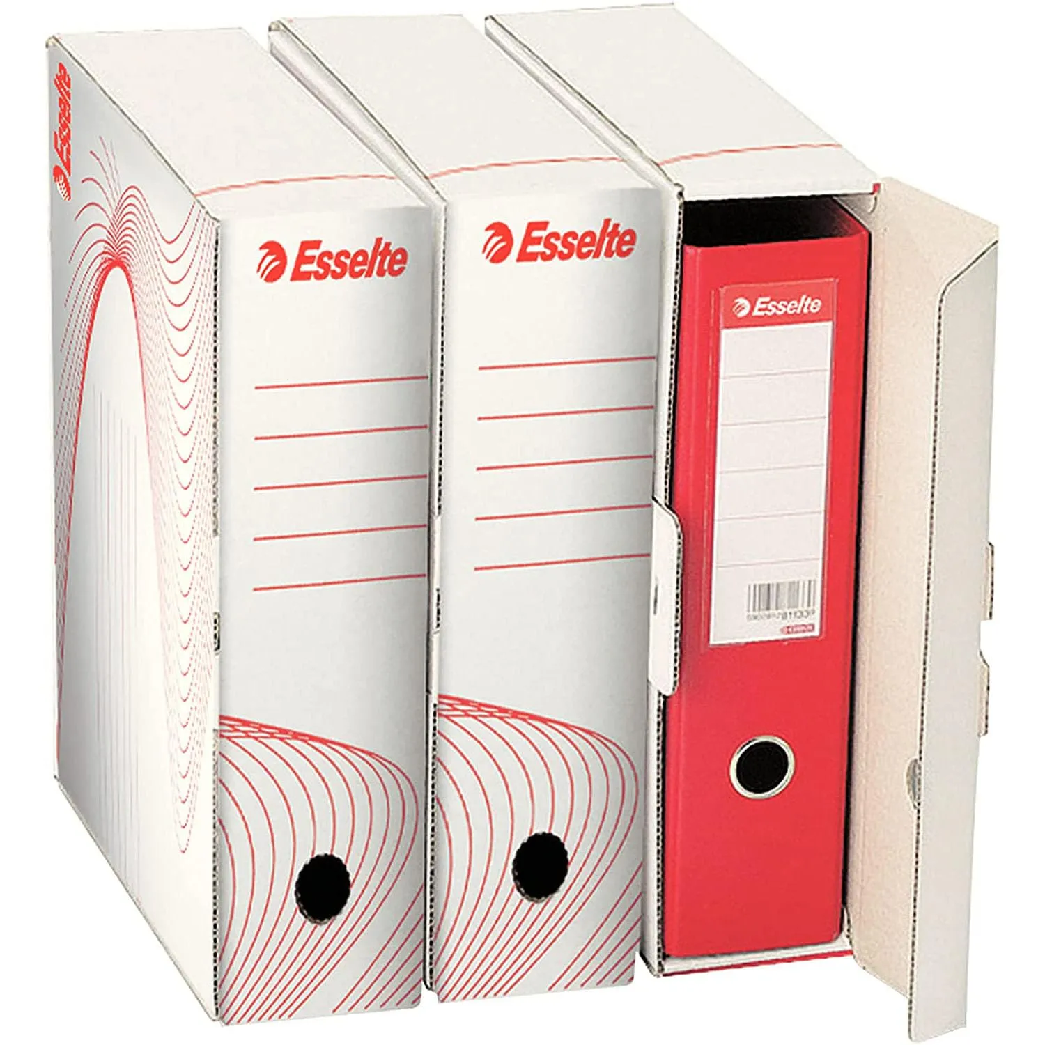 Esselte Boxy 80 128003 scatola archivio A4 8 cm bianco 10 pezzi