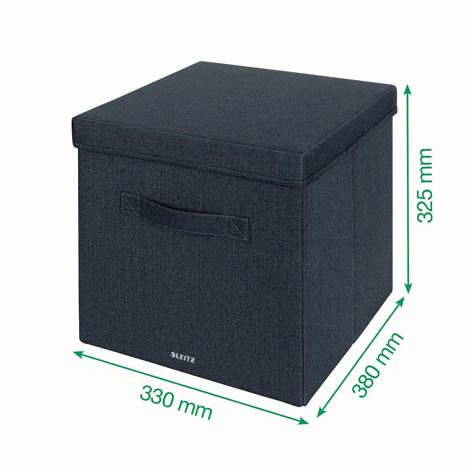 Leitz MyBox 61450089 scatole tessuto grigie set 2 con coperchio