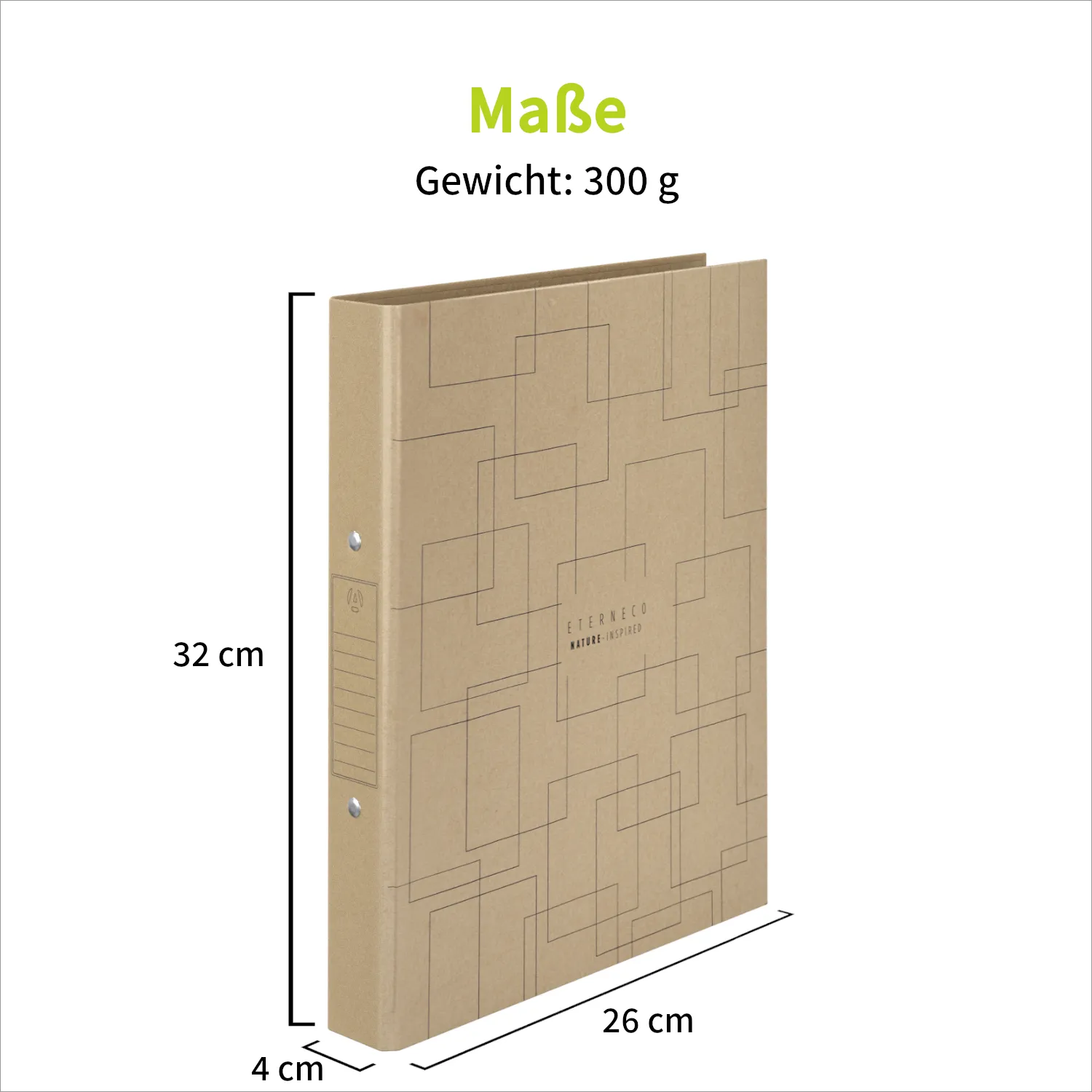 ACROPAQ Raccoglitori ad anelli A4 40mm 10 pezzi