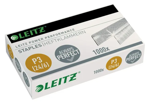 Leitz Power Performance P3 Punti 24/6 acciaio scatola 1000 pezzi