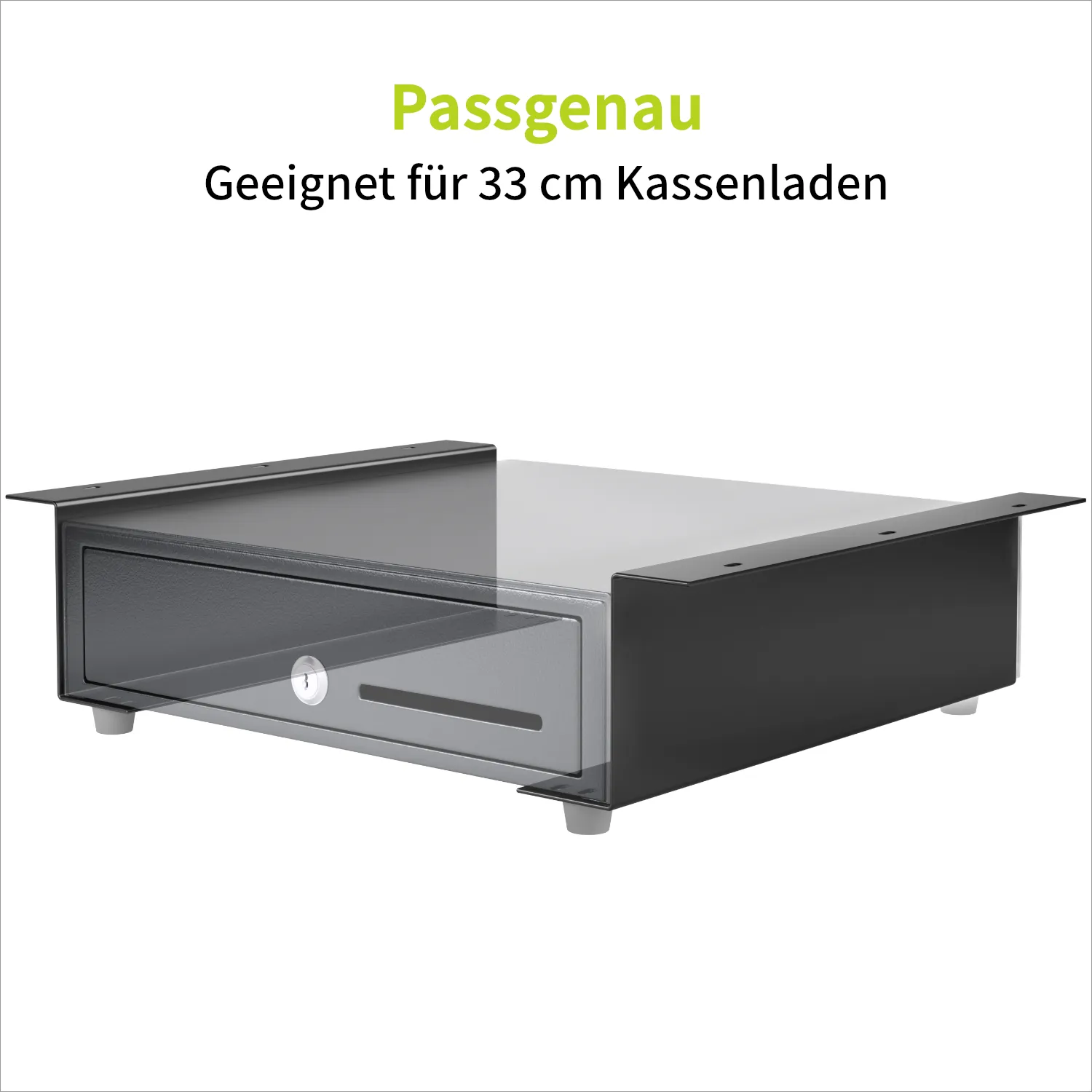 ACROPAQ staffe sospensione cassetto cassa 33 cm sotto banco