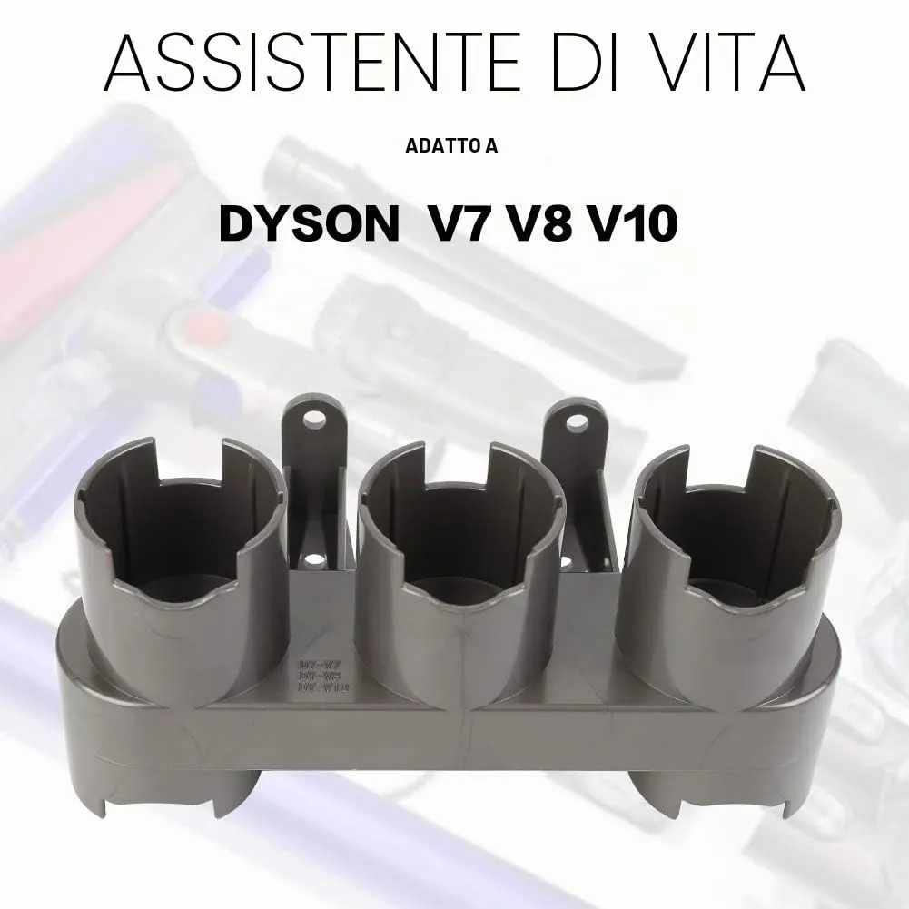 ABClife supporto parete aspirapolvere Dyson V7 V8 V10 grigio accessori