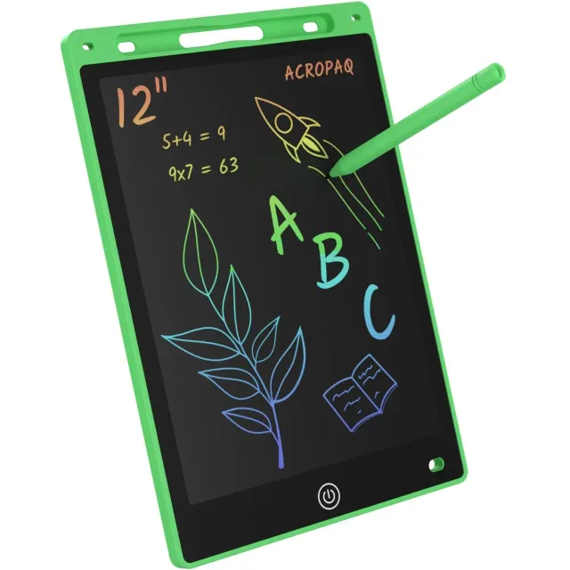 ACROPAQ Lavagnetta LCD 12 pollici verde schermo colori