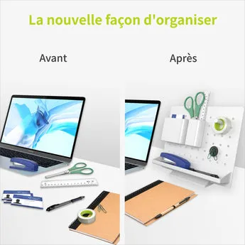 ACROPAQ Range Stylo portapenne plastica bianco