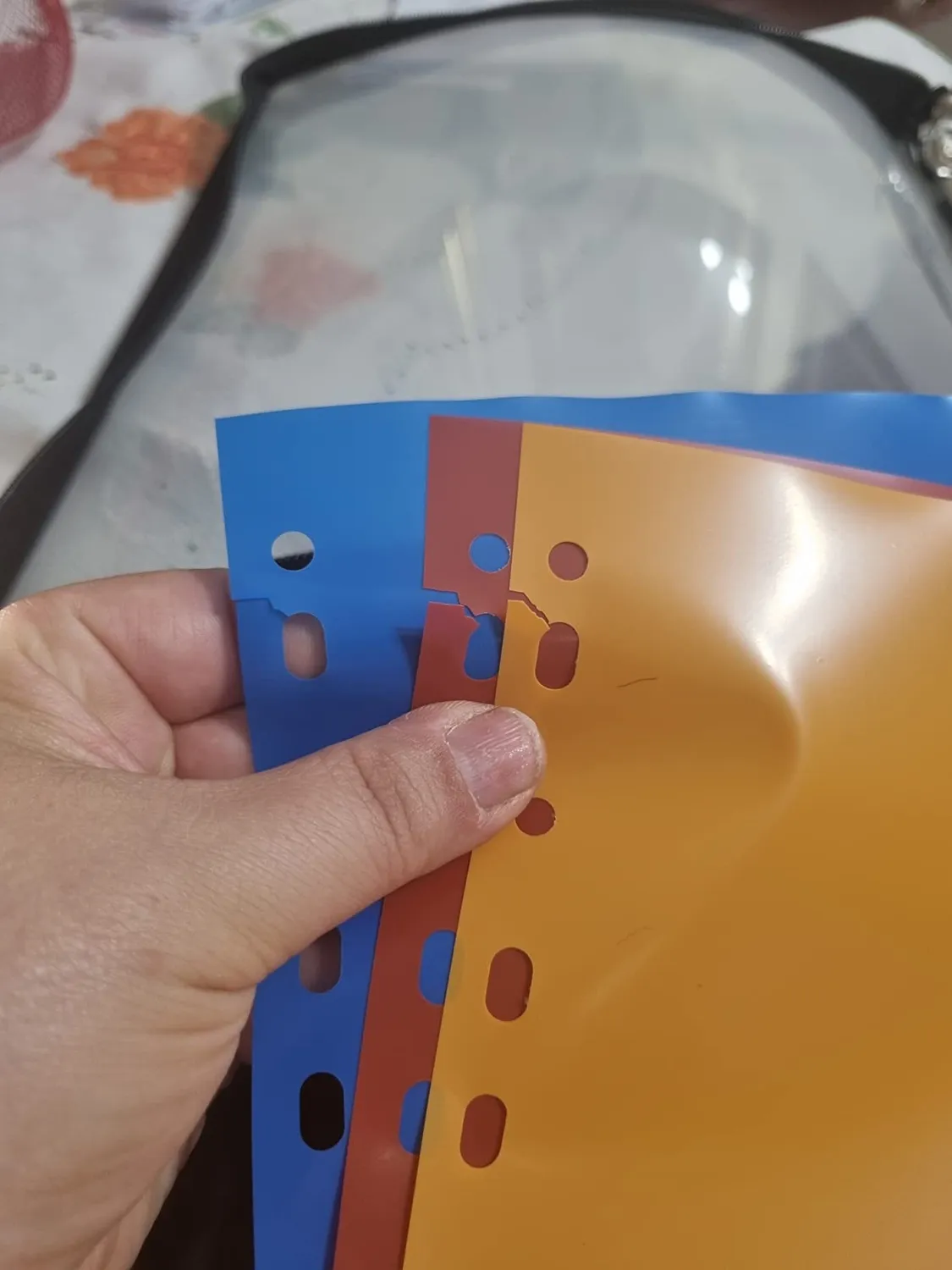 ABClife raccoglitore anelli A4 nero 3 anelli con divisori