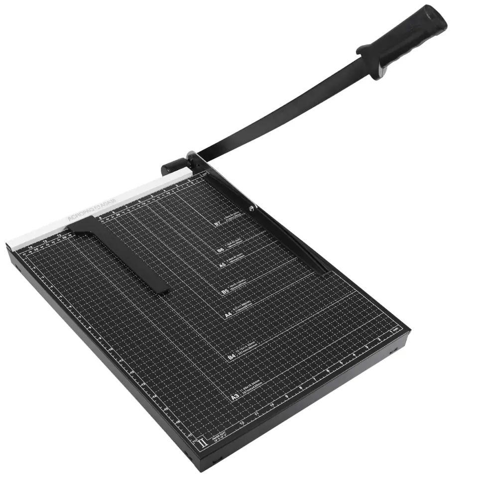 ACROPAQ Taglierina Carta A3 Leva Nero 8 Fogli