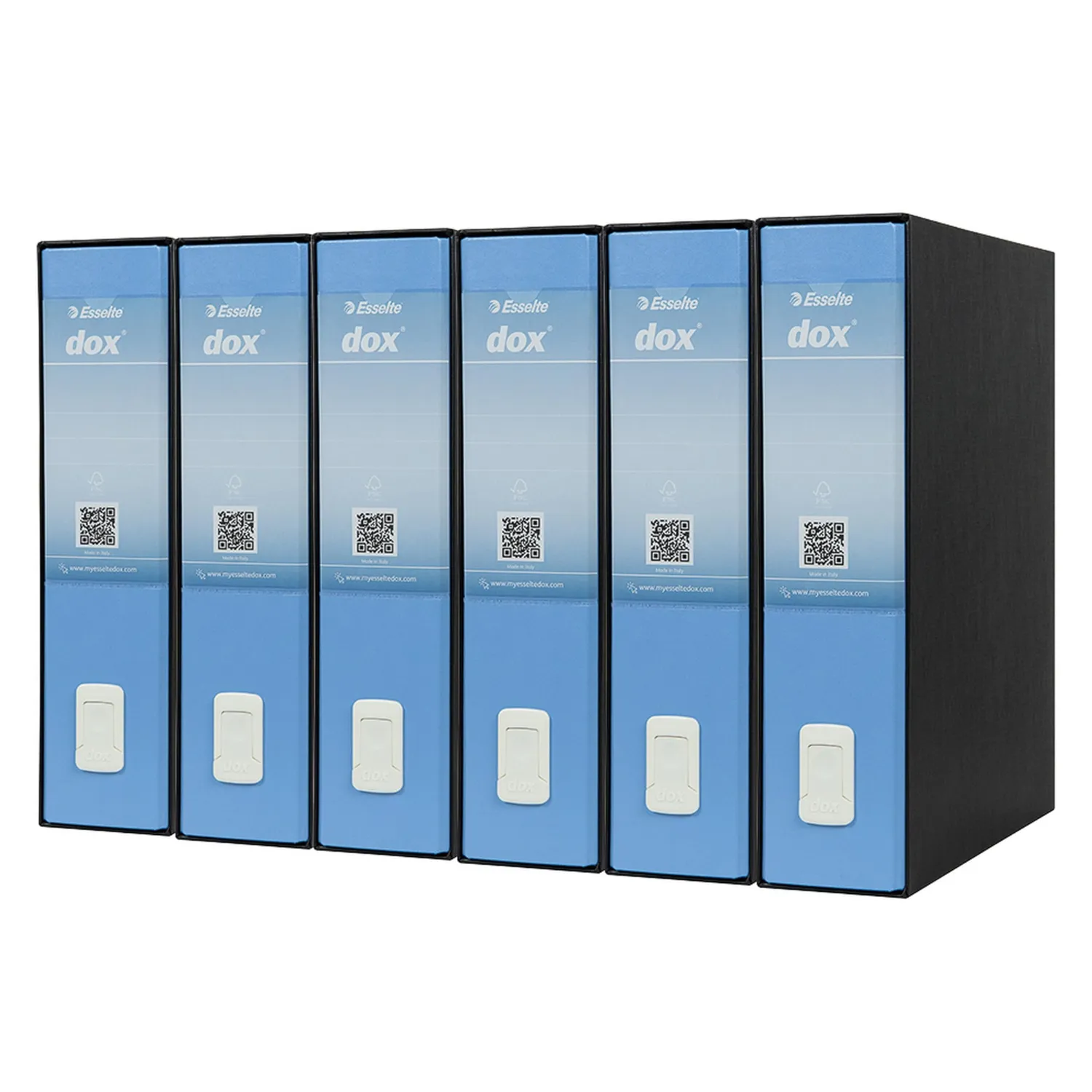 Esselte Dox 2 registratore a leva protocollo Infinity 6 pezzi dorso 8 cm