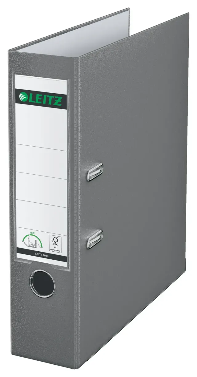 Leitz Ergo WOW 10105085 raccoglitore a leva grigio 8,2 cm