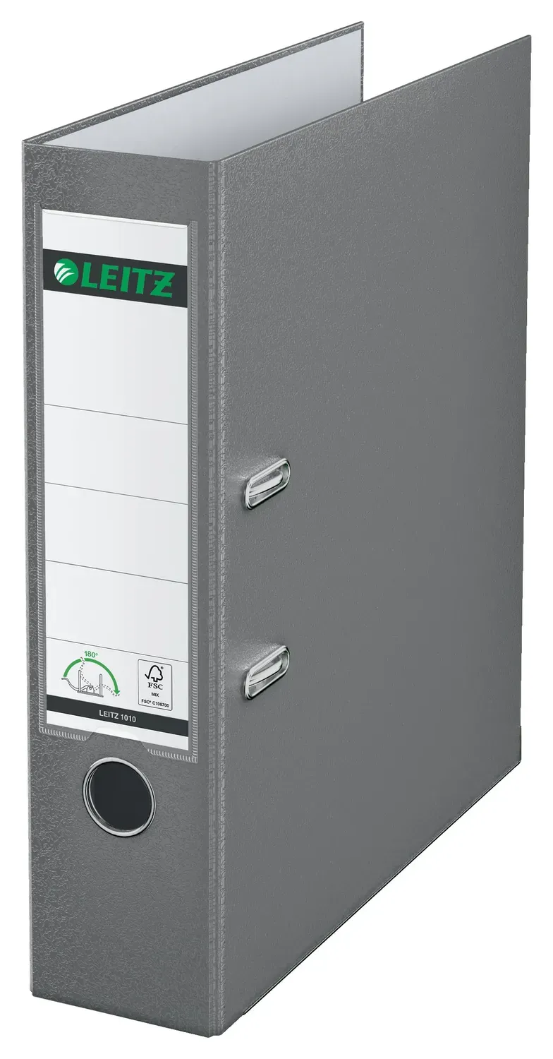 Leitz Ergo WOW 10105085 raccoglitore a leva grigio 8,2 cm