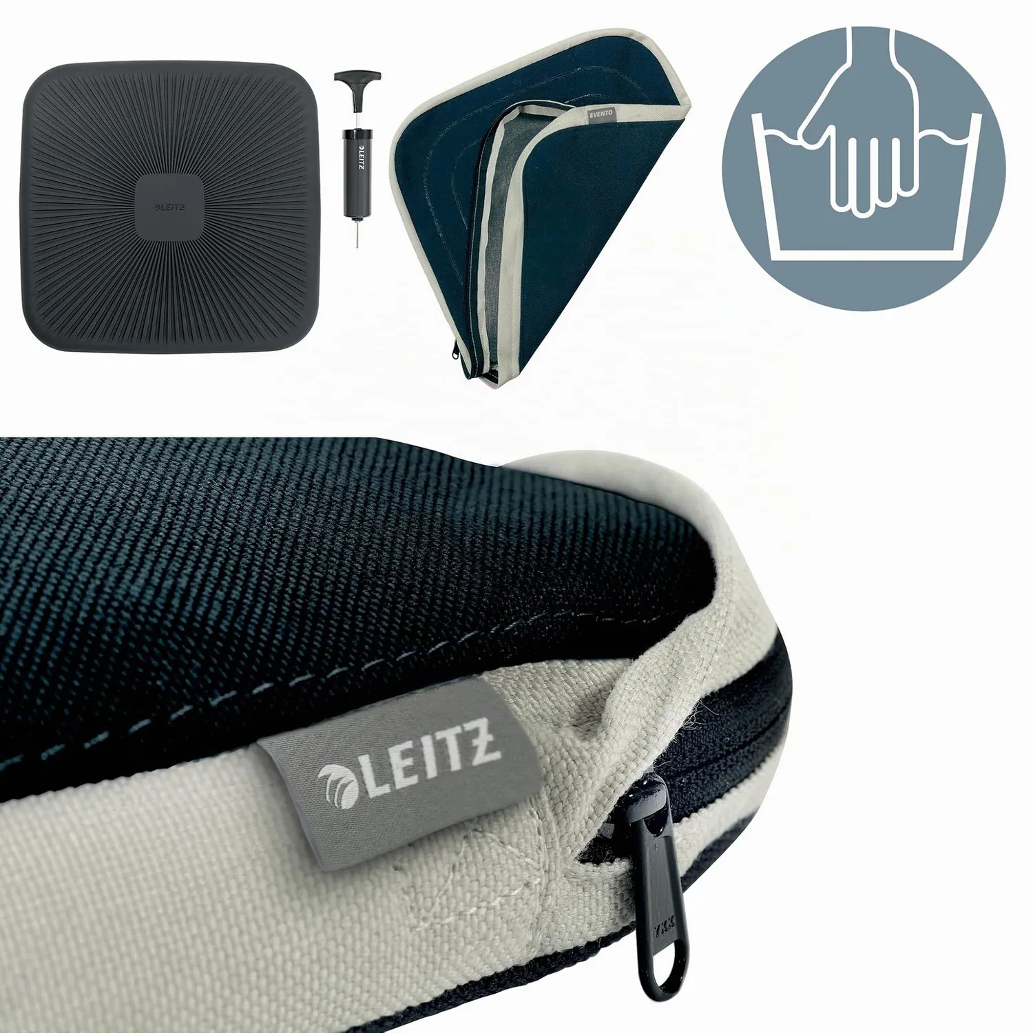 Leitz Ergo Active Wobble 65400089 cuscino seduta quadrato grigio