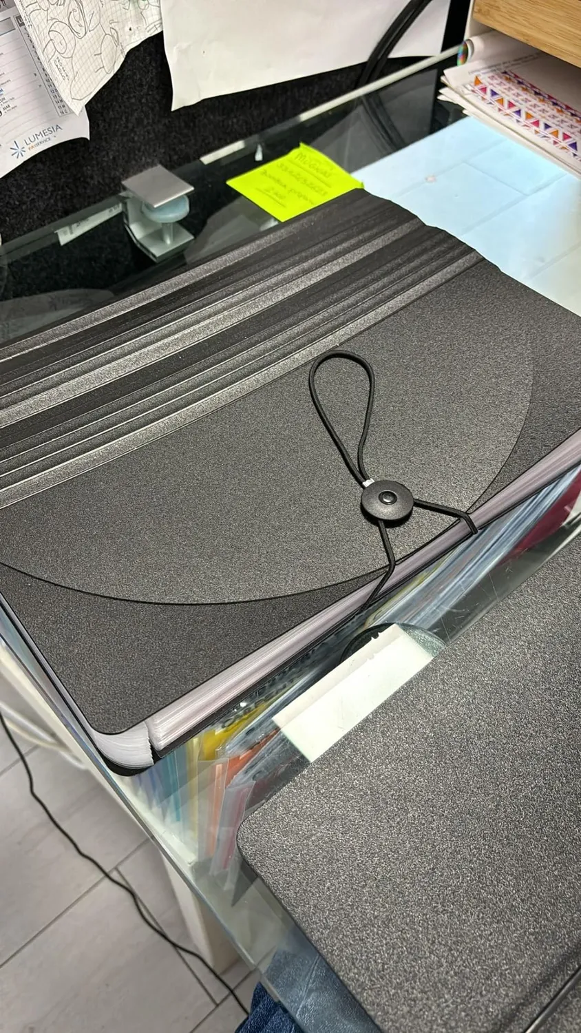 ABClife Portadocumenti A4 Fisarmonica 12 tasche multicolore coperchio