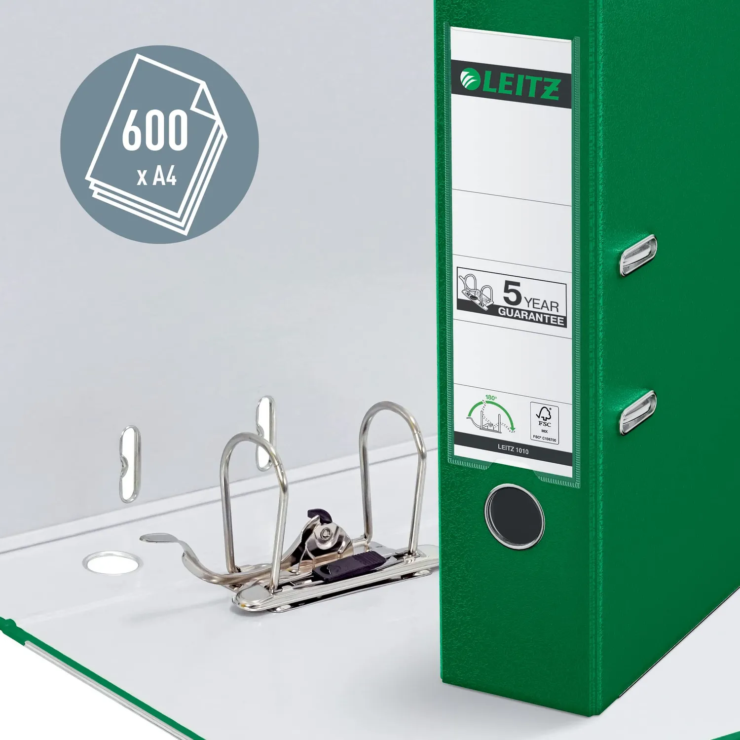 Leitz MyBox 10105055 raccoglitore a leva verde 8,2 cm
