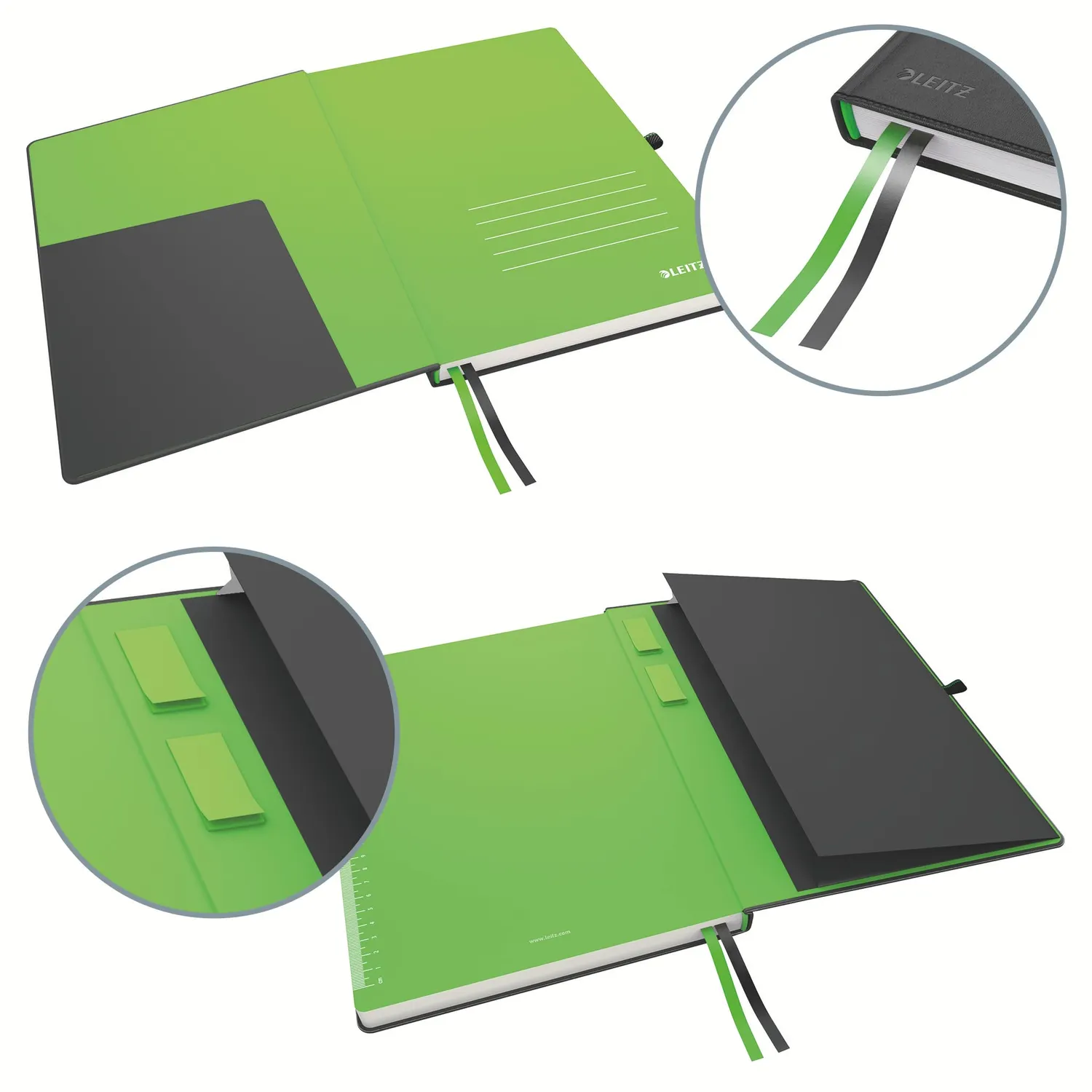 Leitz Complete 44710095 quaderno A4 quadretti nero 160 pagine