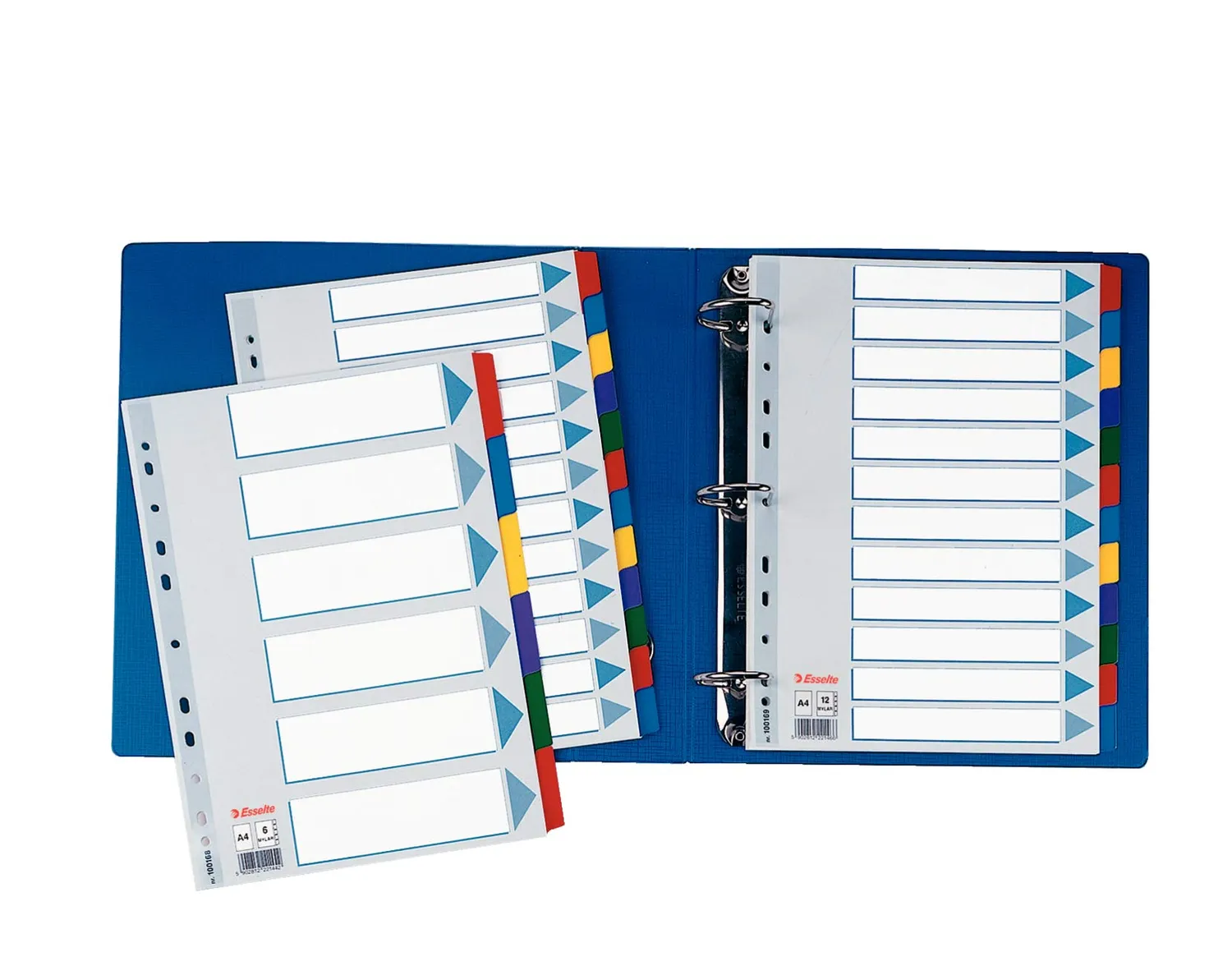 Esselte 20649 divisori traslucidi Maxi 12 tasti A4