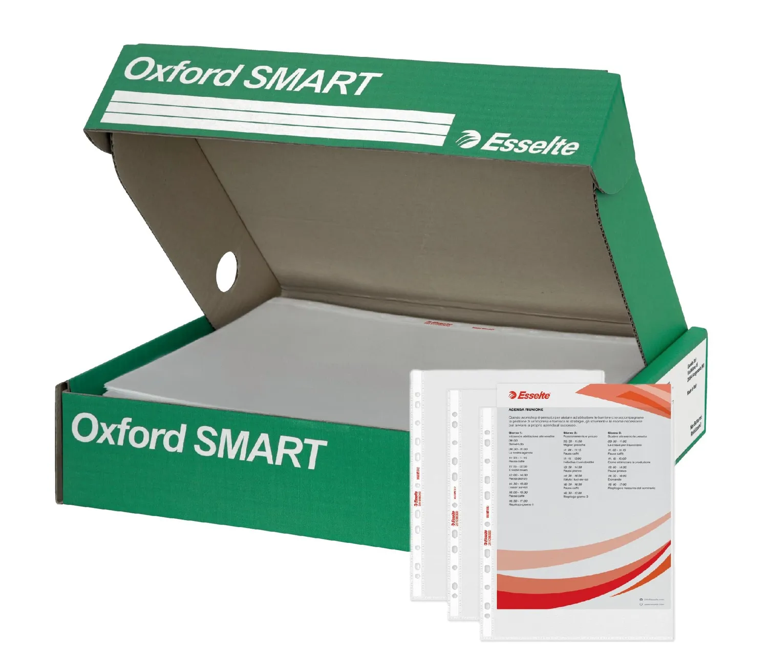 Esselte Oxford Smart buste trasparenti A4 lucide 400 pezzi