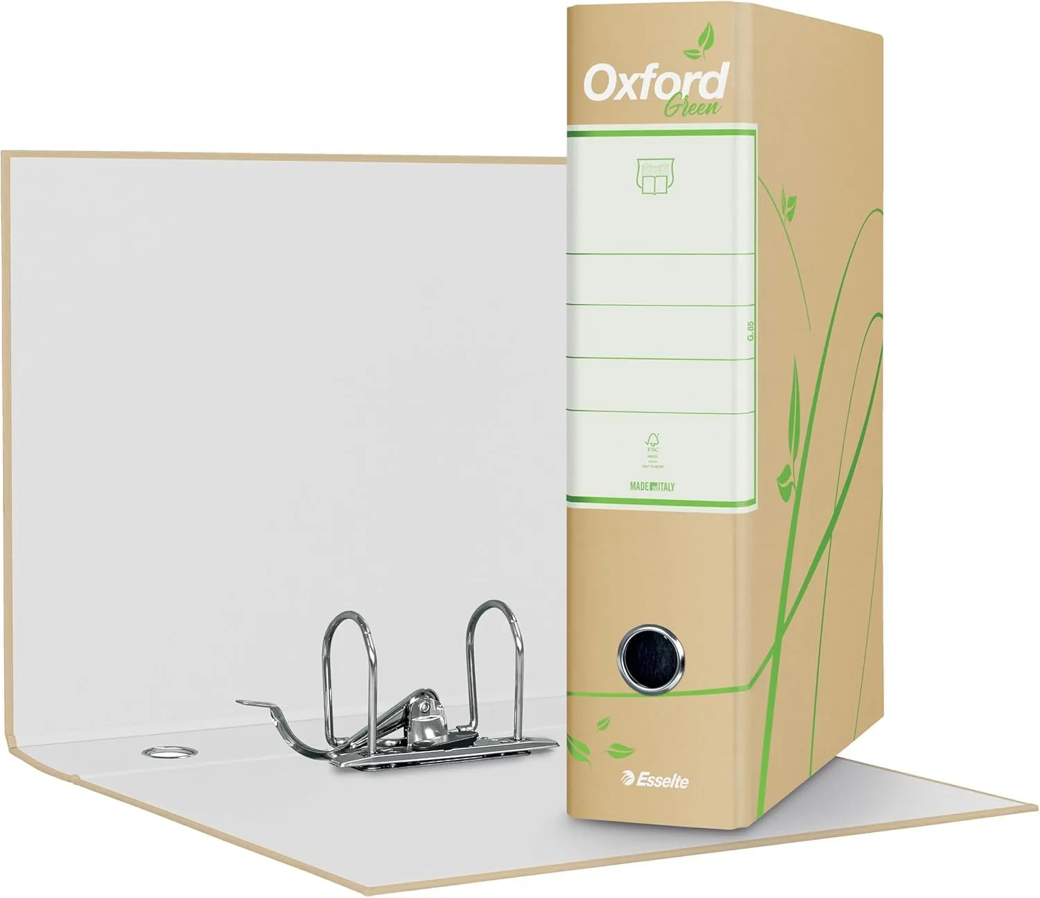 Esselte Oxford Green G85 registratore avana 8 cm 3 pezzi