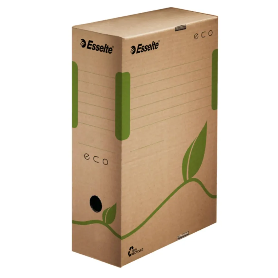 Esselte Ecobox Scatola Archivio A4 Dorso 10cm 25 Pezzi Cartone
