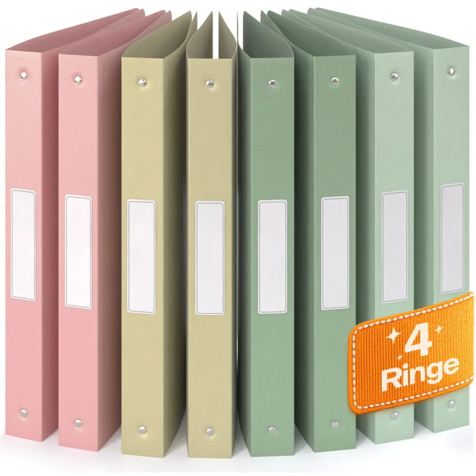 ACROPAQ Raccoglitori ad anelli A4 8 pz dorso 3,5 cm terra