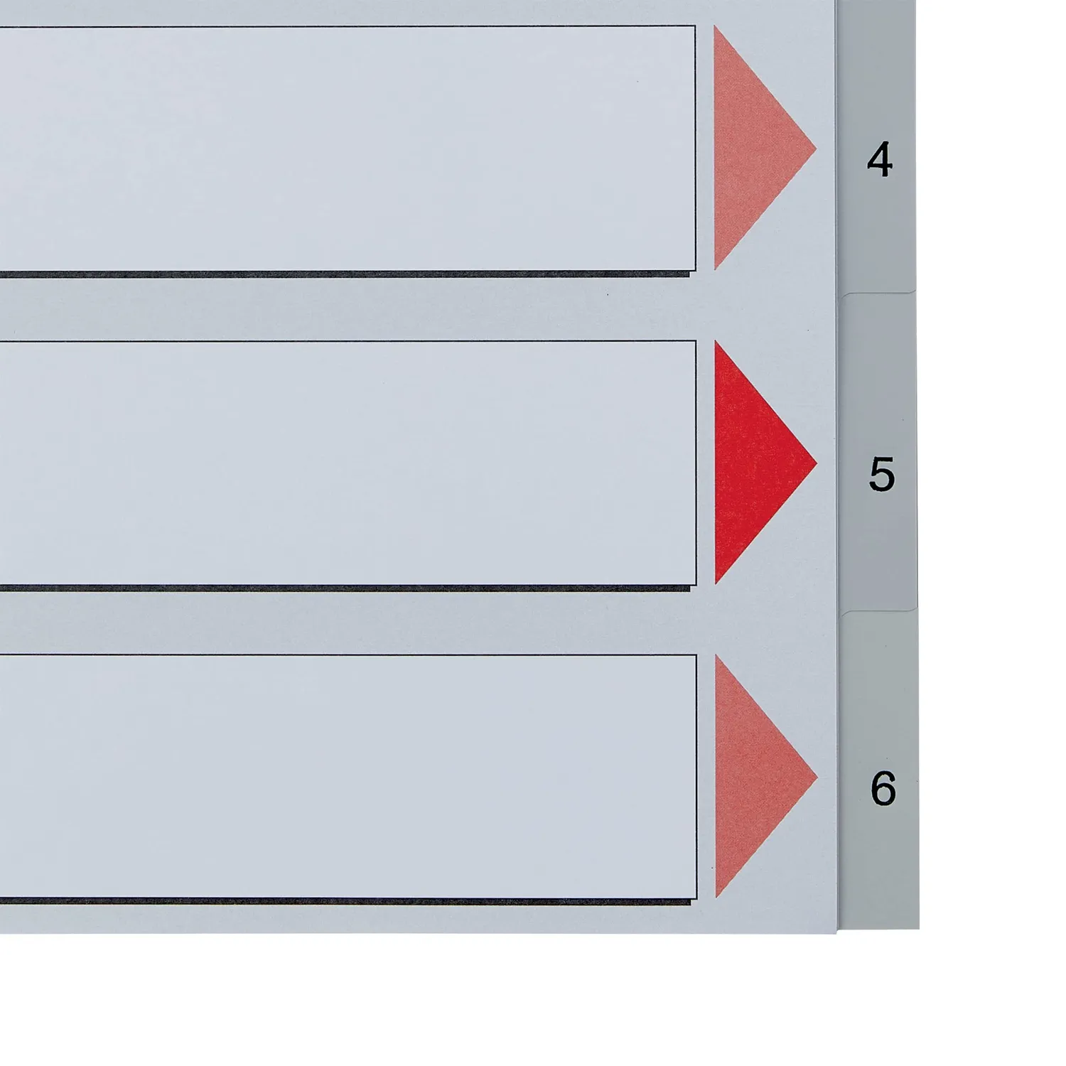 Oxford Esselte 100104 rubrica numerica 1-6 A4 grigio