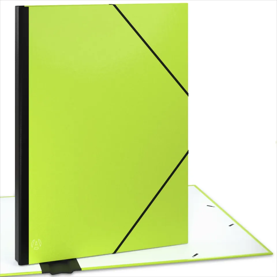 ACROPAQ Cartella Portadisegni A2 52x72 Verde Menta Elastici