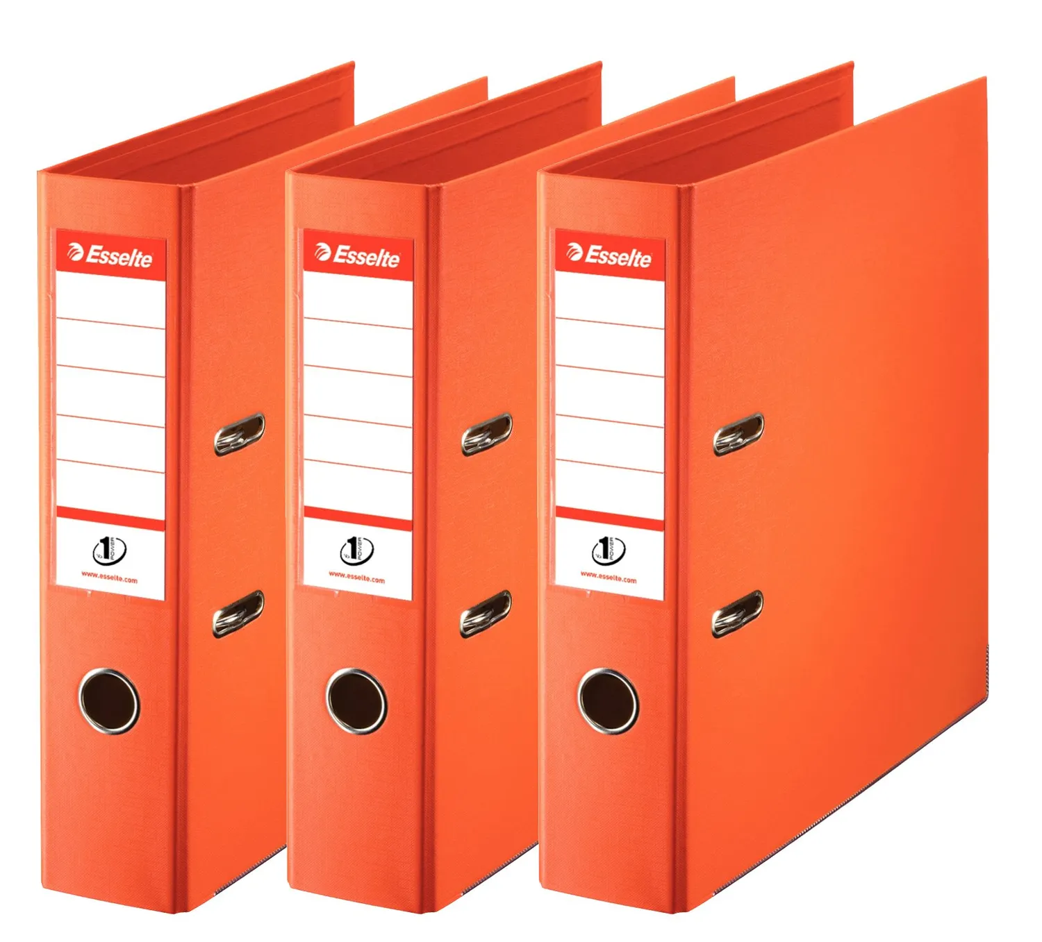 Esselte N.1 Power raccoglitore a leva A4 rosso dorso 7,5 cm 3 pezzi