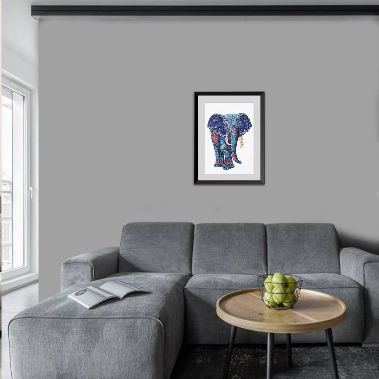 Acropaq Puzzle Legno Elefante 200 pezzi A3