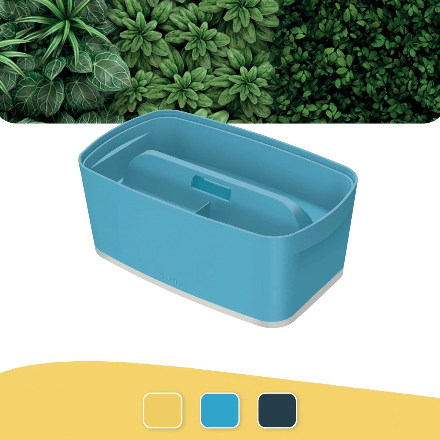 Leitz MyBox 52634061 scatola organizer Blu Chiaro con vassoio