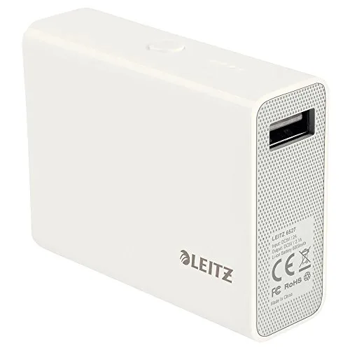 Leitz Ergo WOW Complete 65280001 power bank 12000 mAh 2 USB bianco