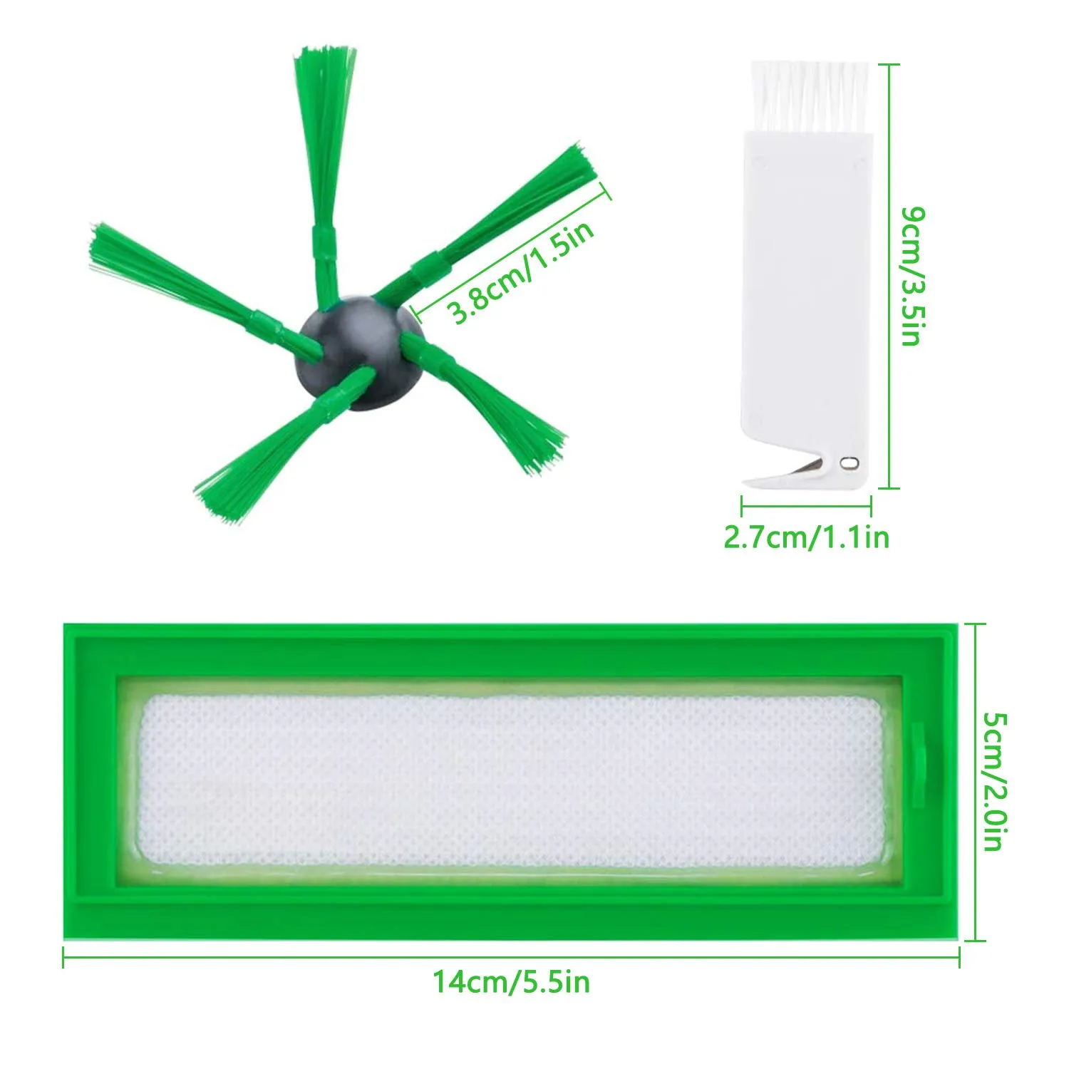 ABClife kit ricambi Vorwerk Kobold VR200 VR300 11 pezzi
