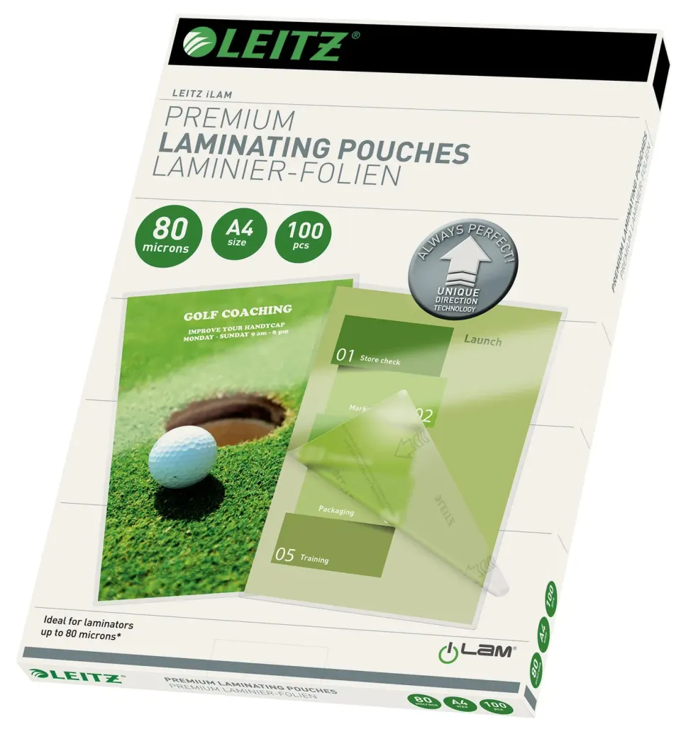 Leitz Ergo WOW 74780000 pouch plastificazione A4 100 pezzi 80 micron