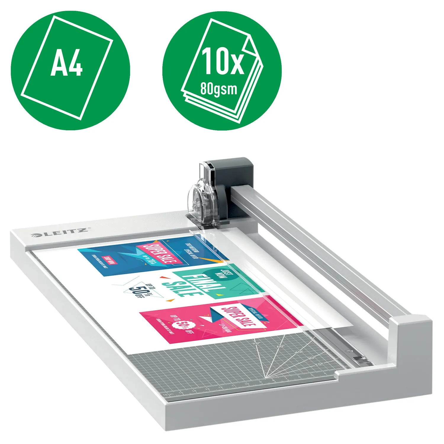 Leitz Ergo WOW Precision taglierina A4 Home Office 10 fogli
