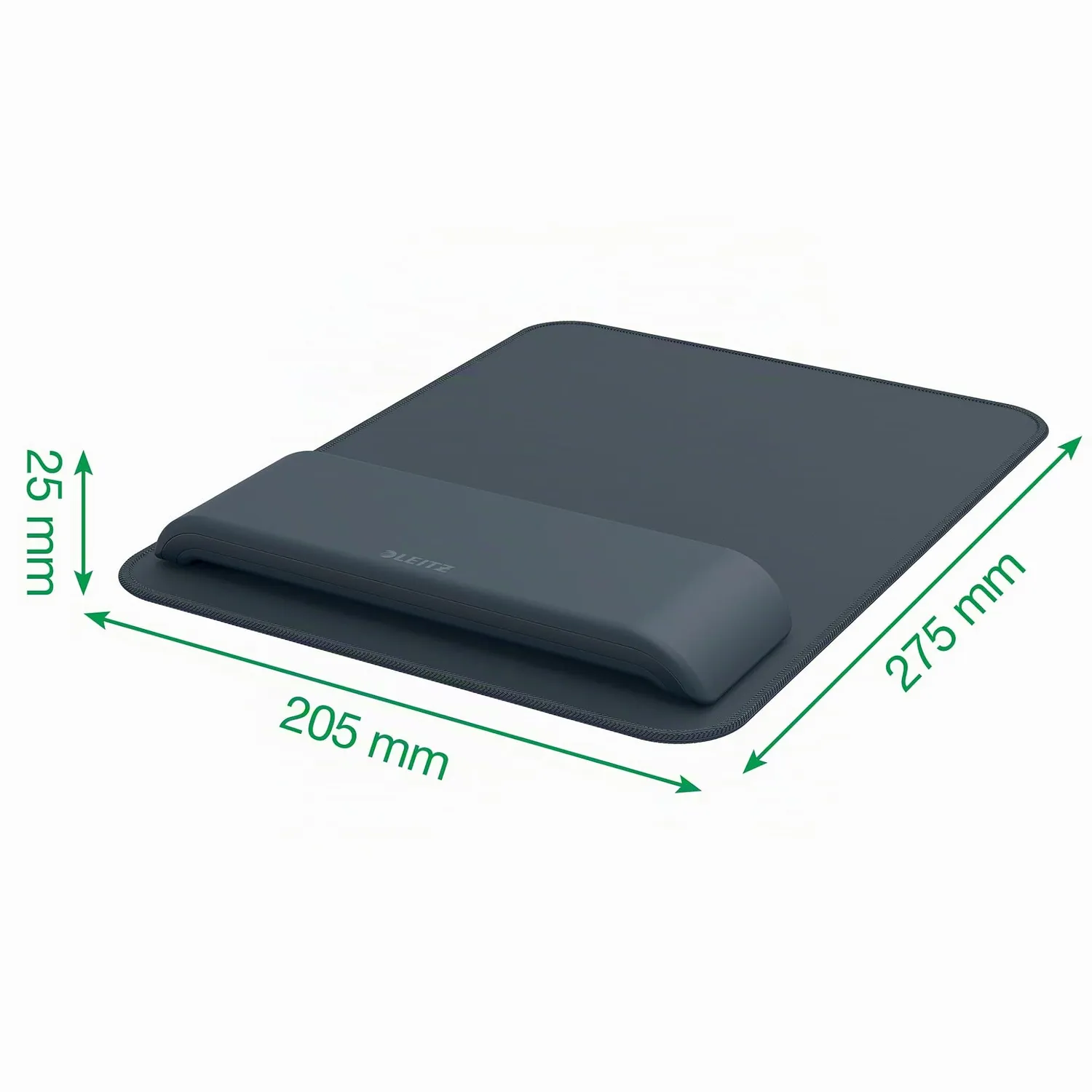 Leitz Ergo WOW 65170089 tappetino mouse poggiapolsi grigio scuro