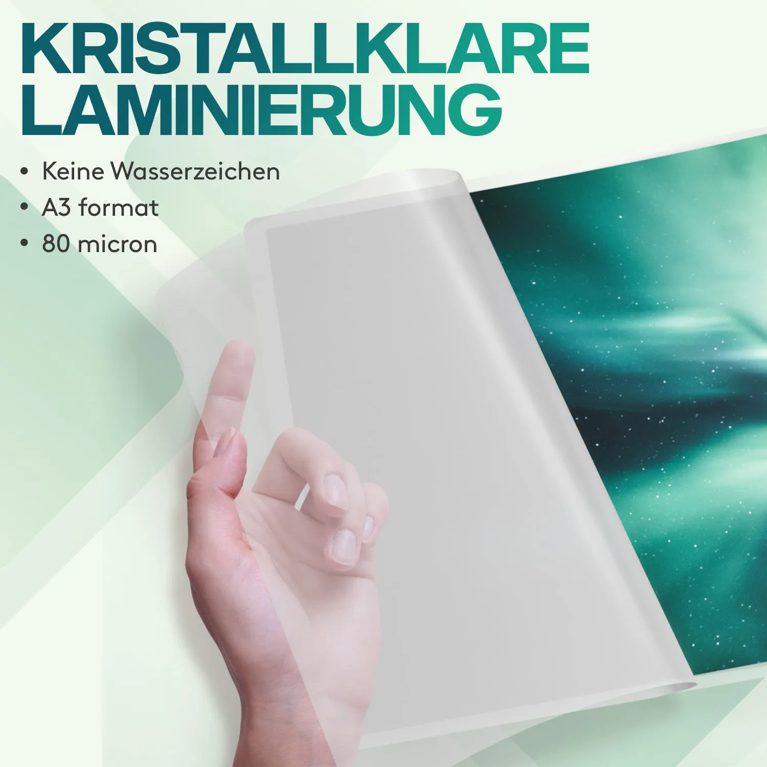 ACROPAQ Pouches laminazione A3 80 micron 25 pz