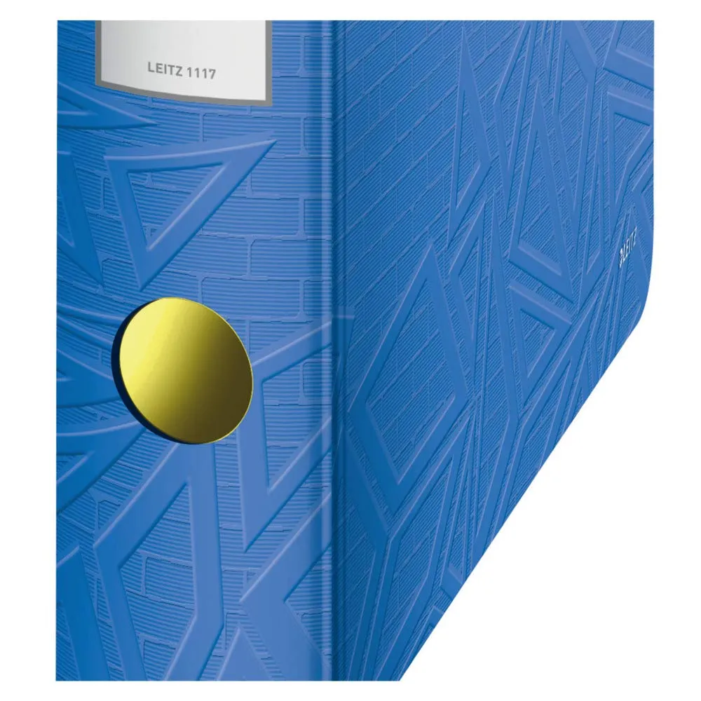 Leitz Ergo WOW Urban Chic Raccoglitore Leva A4 Blu 65 mm