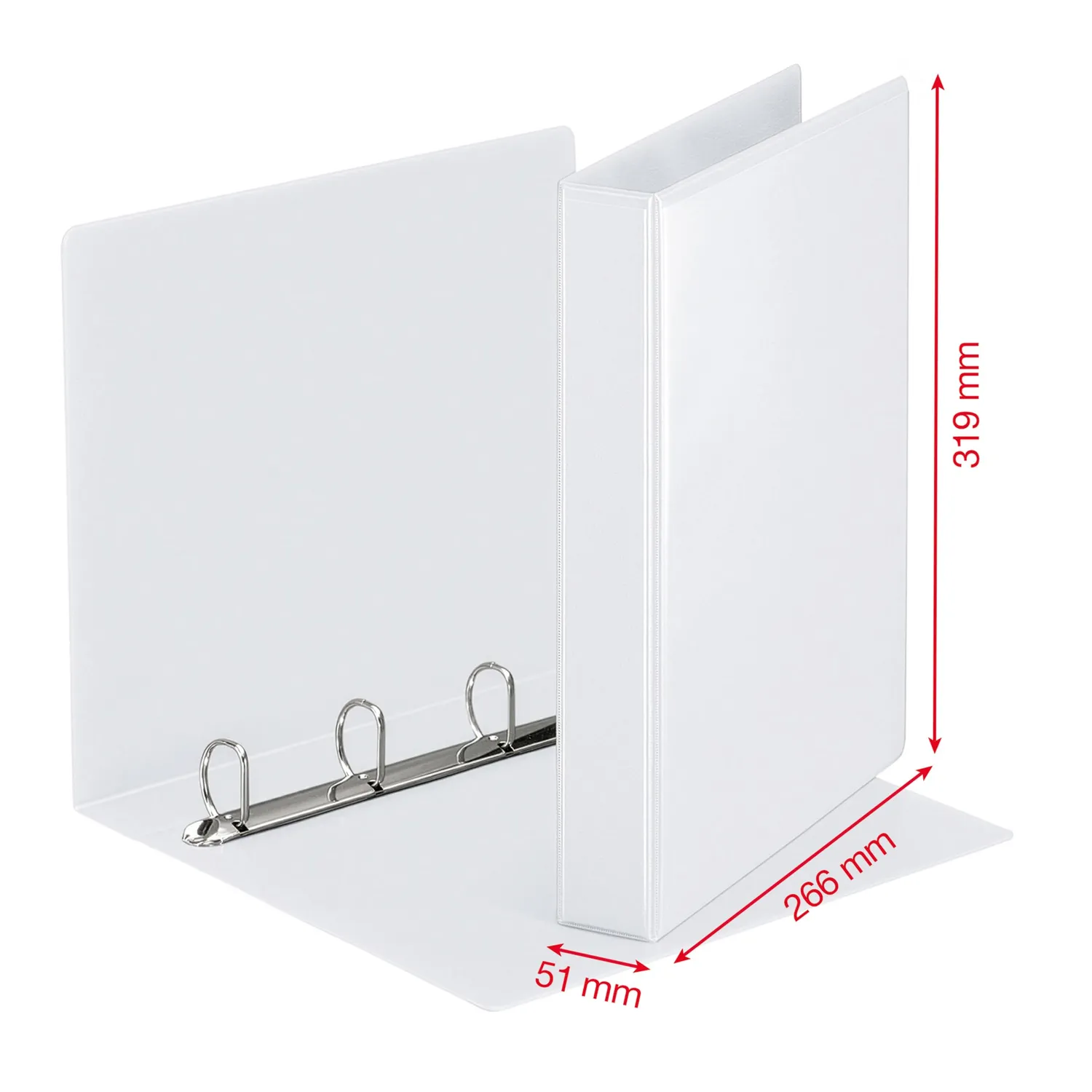 Esselte Essentials Panorama raccoglitore 4 anelli bianco dorso 5 cm 280 fogli