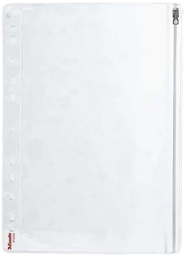 Esselte busta con zip 411200 PVC trasparente da 5