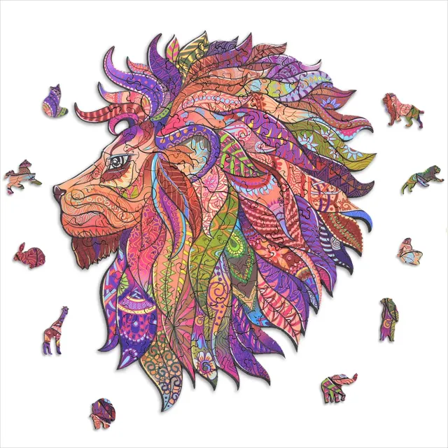 ACROPAQ puzzle in legno leone 150 pezzi A4