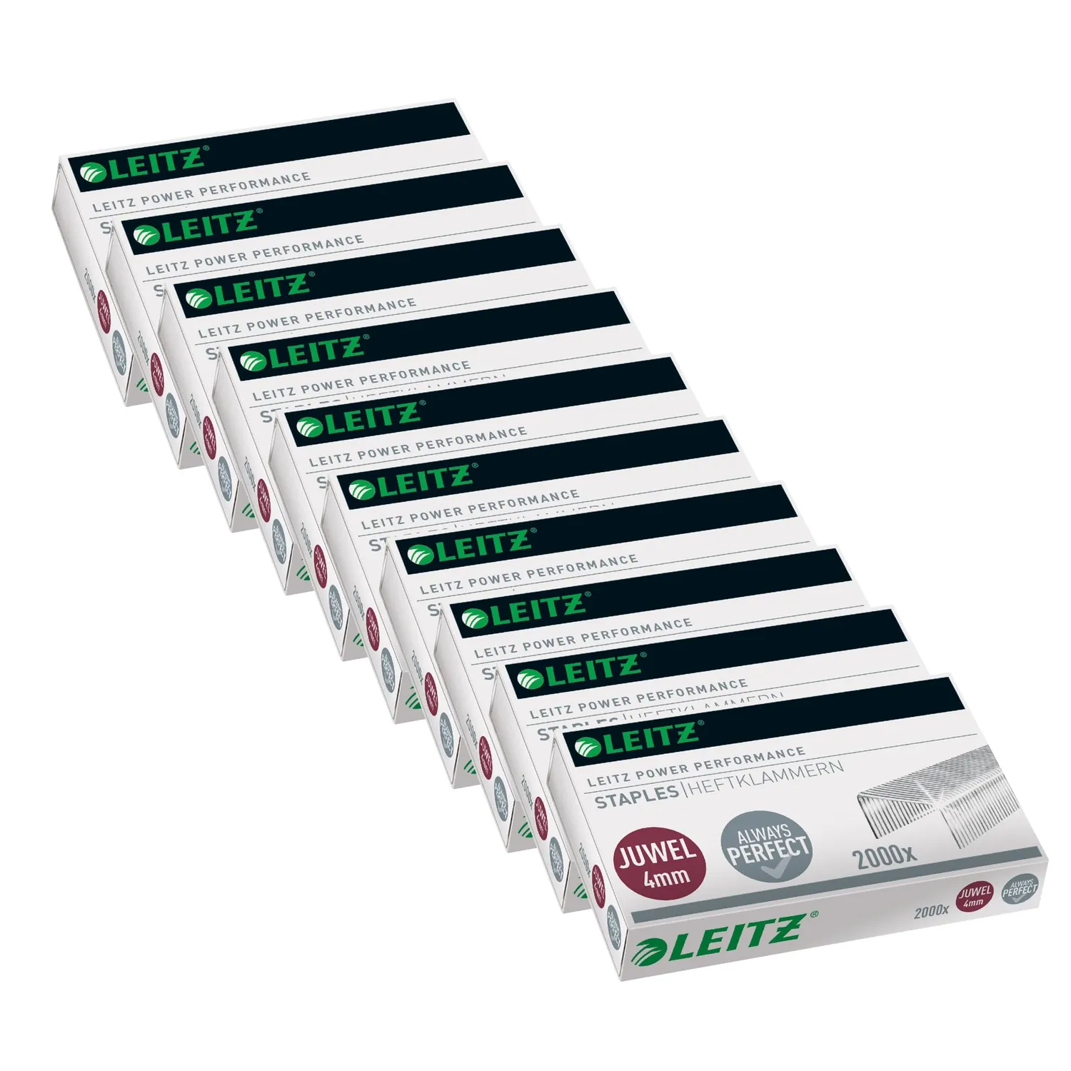 Leitz Juwel 56420000 punti metallici 6 mm zincati 2000 pezzi