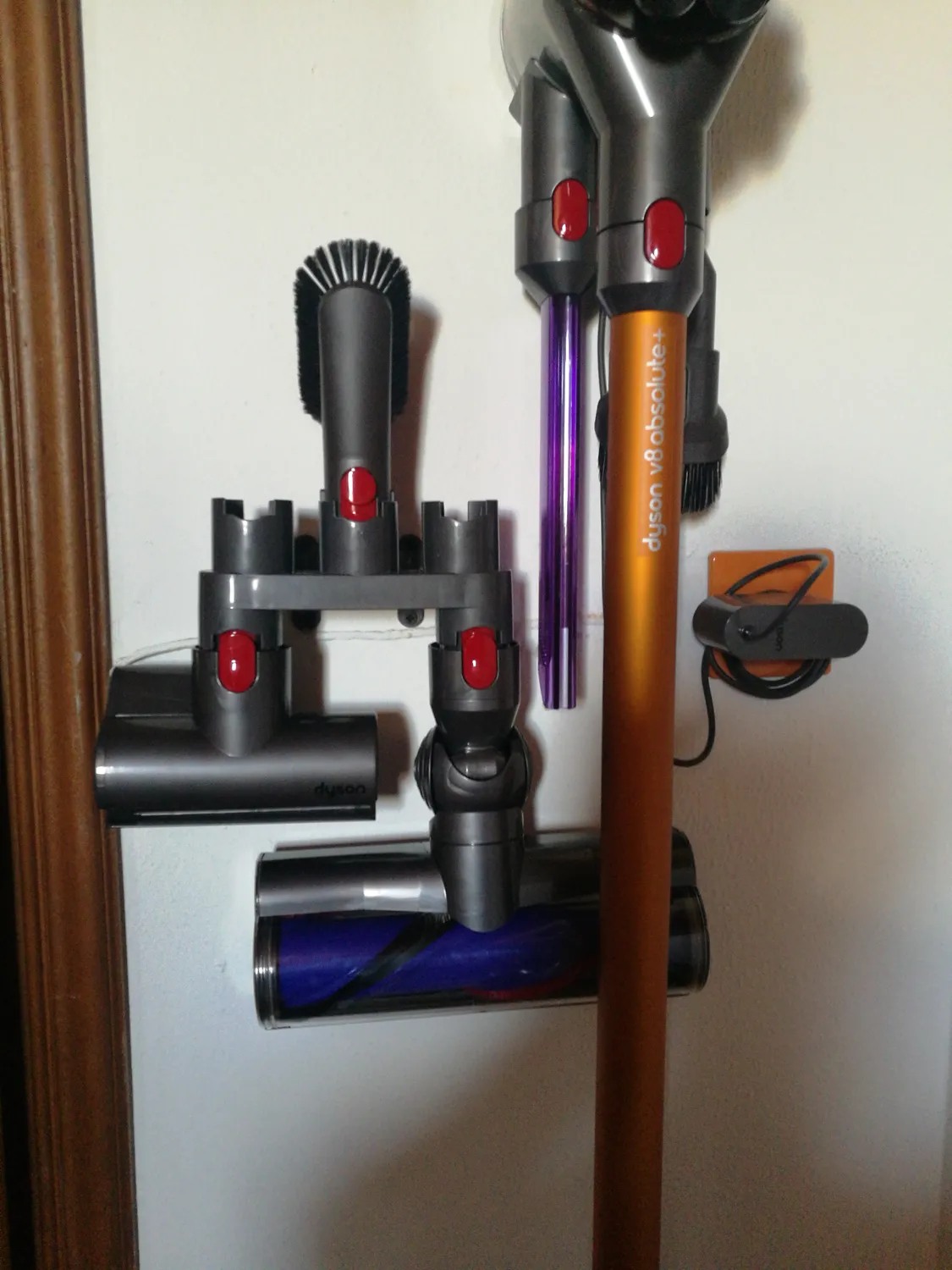 ABClife supporto parete aspirapolvere Dyson V7 V8 V10 grigio accessori