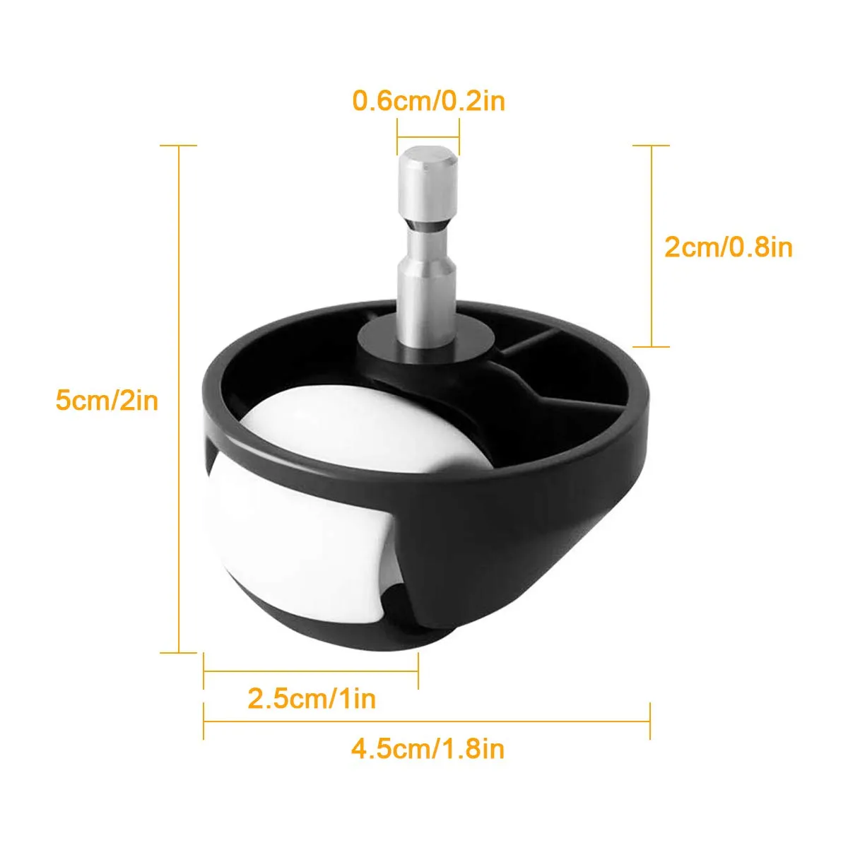 ABClife Ruota Anteriore Roomba 500-900 2 Pezzi Ricambio