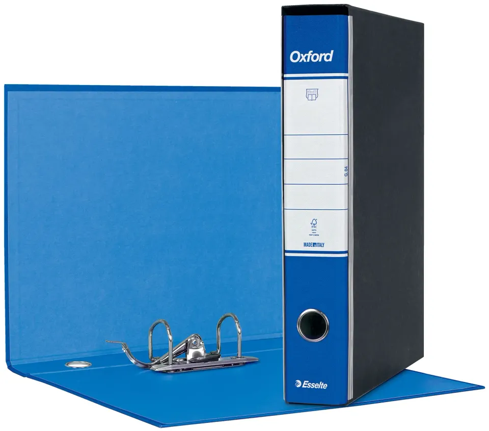 Oxford G84 390784050 registratore protocollo blu dorso 5 cm