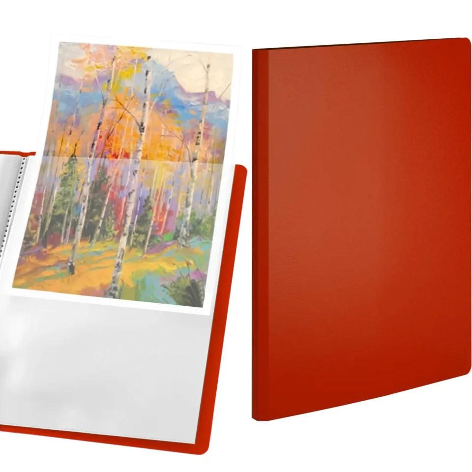 ACROPAQ Portalistino A4 Rosso 30 Buste Presentazione