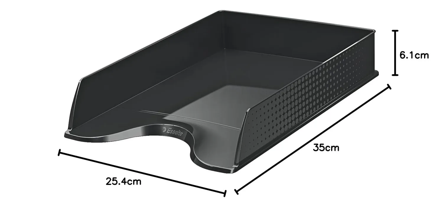 Esselte Fusion 623692 vaschetta portacorrispondenza A4 nero opaco