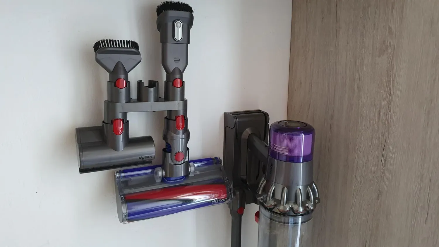 ABClife supporto parete aspirapolvere Dyson V7 V8 V10 grigio accessori