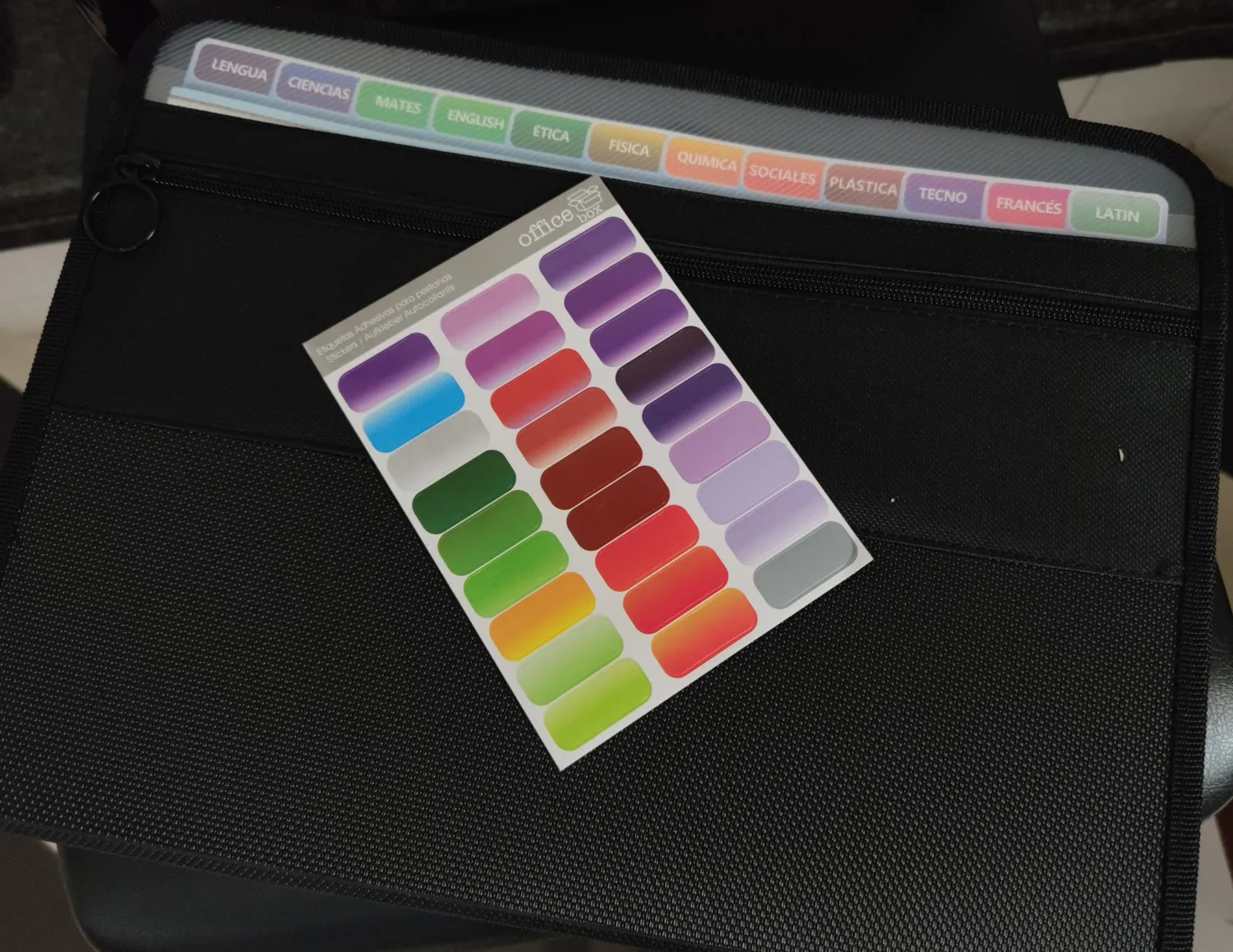 ABClife Cartella Documenti Zip A4 13 Tasche Colorata