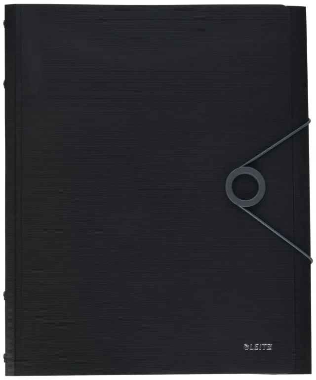 Leitz Ergo WOW Solid cartellina A4 6 scomparti nera
