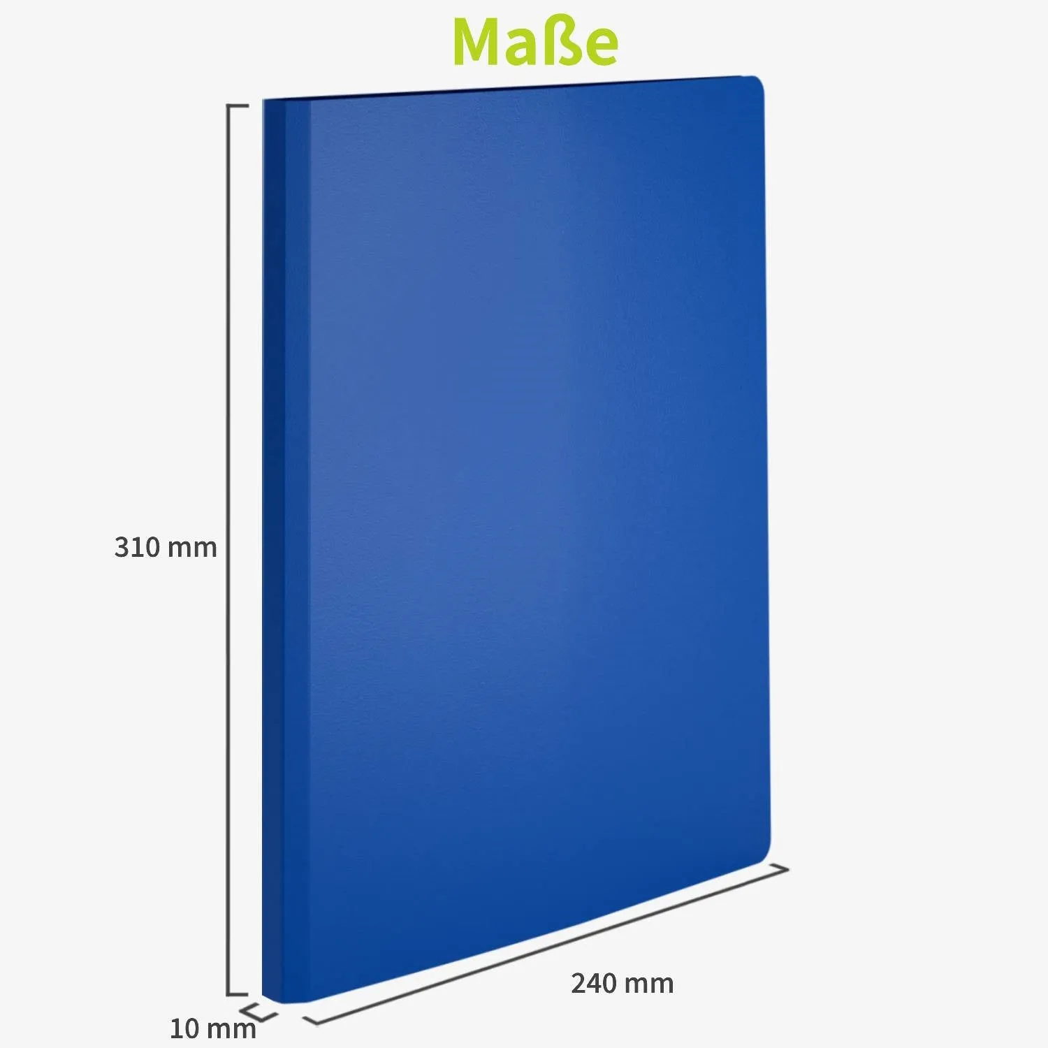 ACROPAQ Cartella A4 40 Buste Blu Espositore